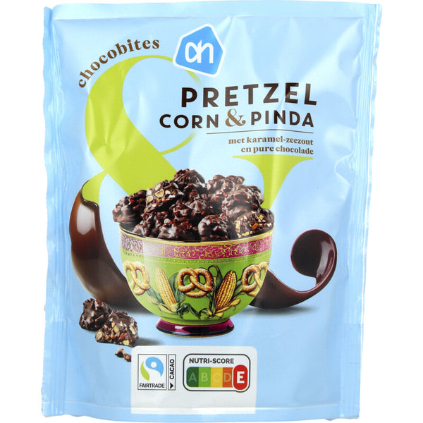 Chocobites pretzel corn & pinda