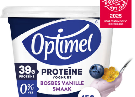 Optimel Proteïne yoghurt bosbes vanillesmaak