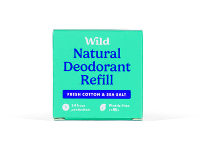 Wild Deodorant fresh cotton & sea salt refill