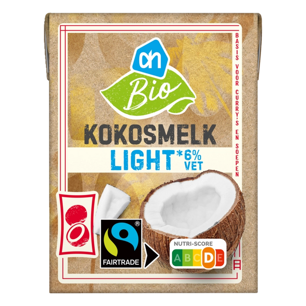 Biologisch Kokosmelk light 6% vet