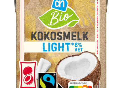Biologisch Kokosmelk light 6% vet