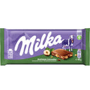Milka Chocoladereep gebroken hazelnoten