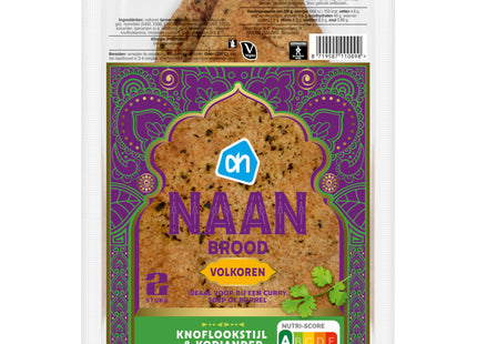 Naanbrood volkoren knofook & koriander