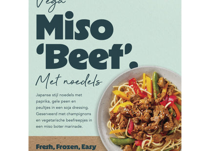 Freasy Miso ''beef'' met noedels