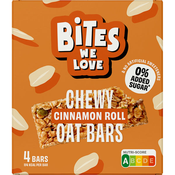 BitesWeLove Chewy cinnamon roll oat bars