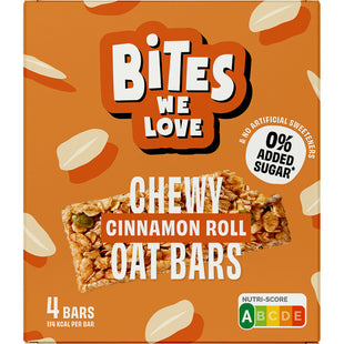 BitesWeLove Chewy cinnamon roll oat bars