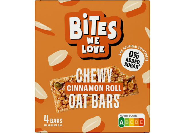 BitesWeLove Chewy cinnamon roll oat bars