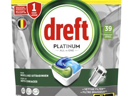 Dreft Platinum vaatwastabletten regular