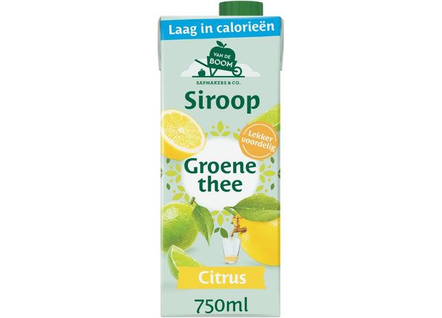 Van de Boom Groene thee citrus siroop