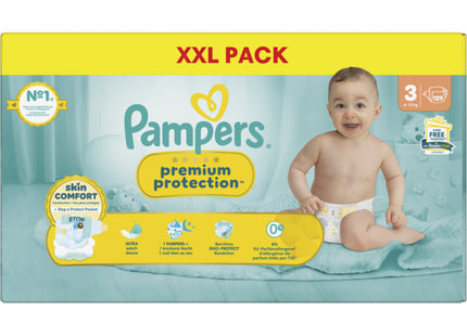 Pampers Premium protection luiers 3 XXL pack