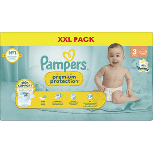 Pampers Premium protection luiers 3 XXL pack