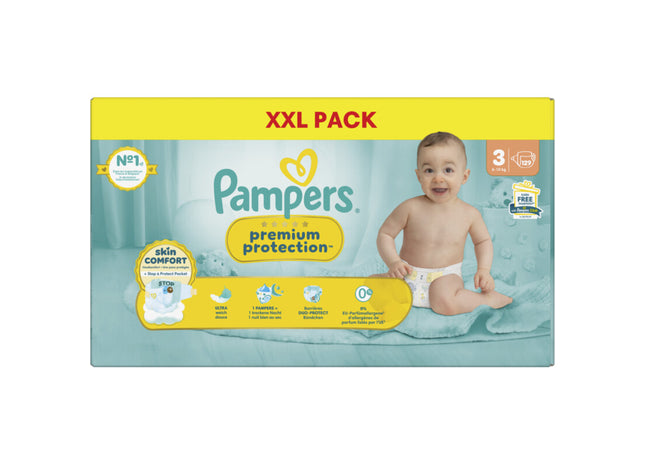 Pampers Premium protection luiers 3 XXL pack