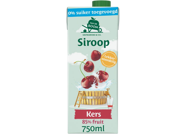 Van de Boom Kers siroop 0% suiker