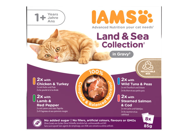 IAMS Delights für Erwachsene ab 1 Jahr, Land- und Seekollektion