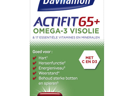 Davitamon Actifit 65+ omega-3 visolie capsules