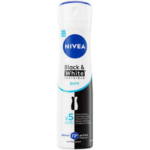 NIVEA Black&amp;White Pure Antitranspirant Spray