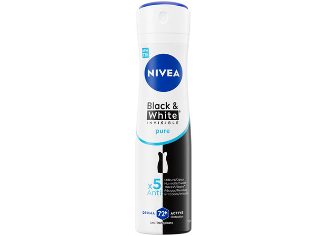 NIVEA Black&white pure anti-transpirant spray