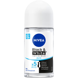NIVEA Black & white pure deodorant roller