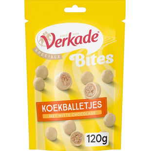 Verkade Bites koekballetjes met witte chocolade