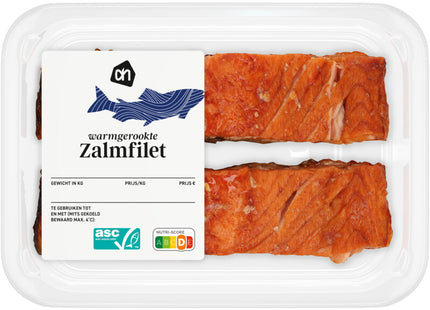 Heiß geräuchertes Lachsfilet