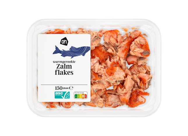 Warmgerookte zalm flakes