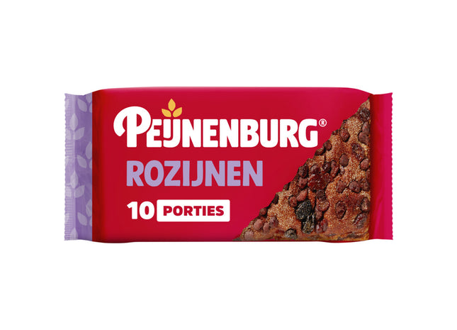 Peijnenburg Ontbijtkoek rozijnen ongesneden