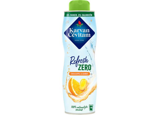 Karvan Cévitam Refresh zero sinsasappel & gember