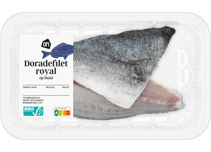 Doradefilet royal op huid