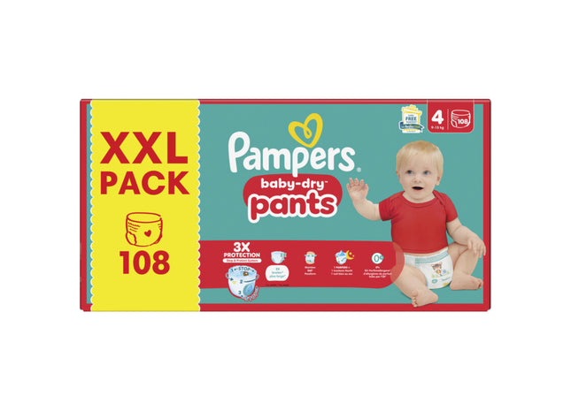 Pampers Baby-dry pants XXL pack maat 4
