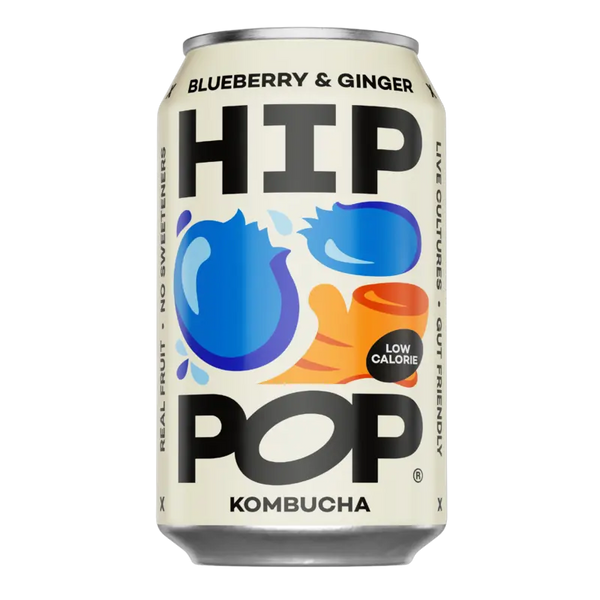 Hip Pop Kombucha Blueberry & Ginger