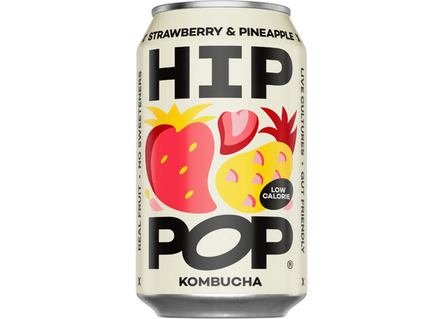 Hip Pop Kombucha strawberry & pineapple