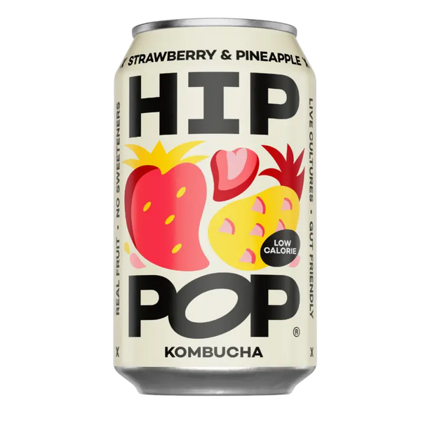 Hip Pop Kombucha Strawberry & Pineapple