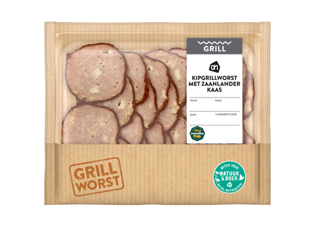 Kipgrillworst met Zaanlander kaas