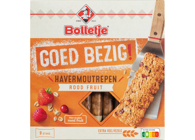 Bolletje Goed bezig havermoutrepen rood fruit