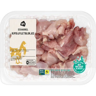 Scharrel kipdijfiletblokjes