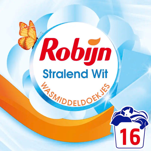 Robijn Laundry Detergent Cloths Bright White