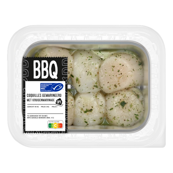 BBQ marinated scallops