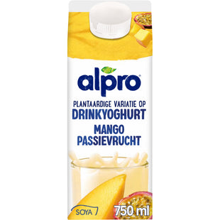 Alpro Plantaardige drinkyoghurt mango-passie