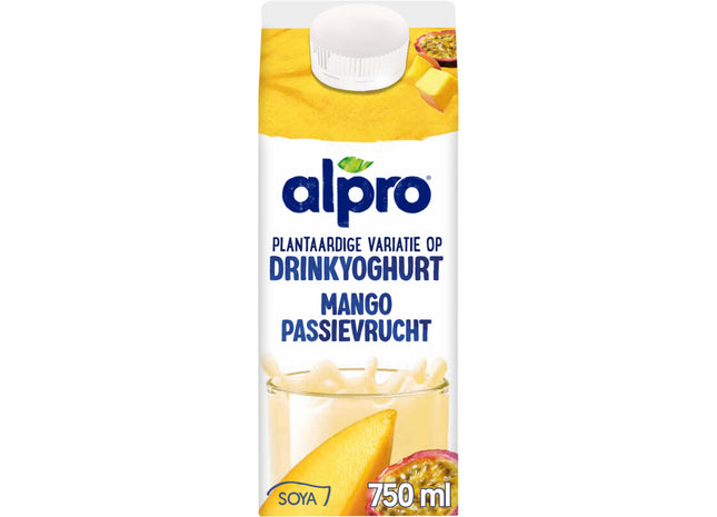 Alpro Plantaardige drinkyoghurt mango-passie
