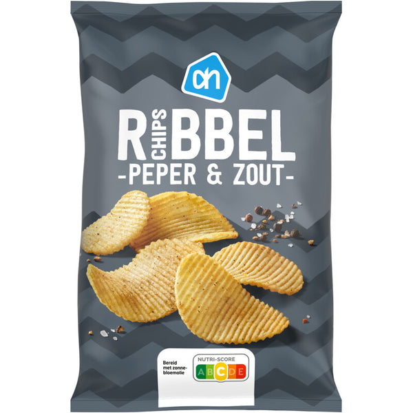 Riffelchips Pfeffer & Salz