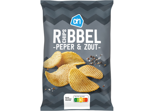 Ribbelchips peper & zout