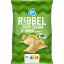 Ridged chips sour cream & onion