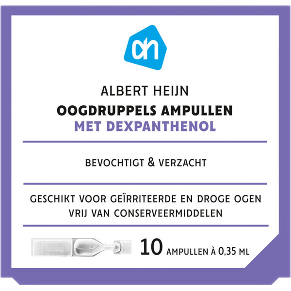 Oogdruppels ampullen met dexpanthenol