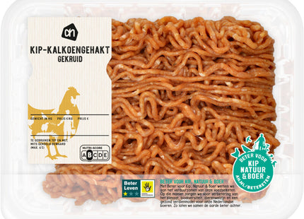 Kip-kalkoengehakt gekruid