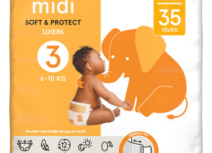 Etos Midi soft & protect luiers maat 3