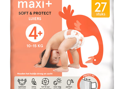 Etos Maxi+ soft & protect luiers maat 4+