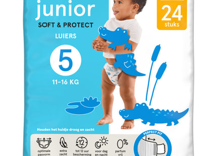 Etos Junior soft & protect luiers maat 5