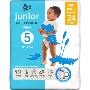 Etos Junior soft & protect luiers maat 5