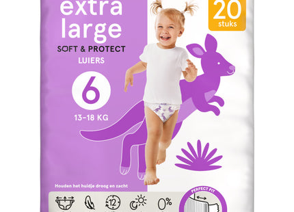 Etos Extra large soft & protect luiers maat 6