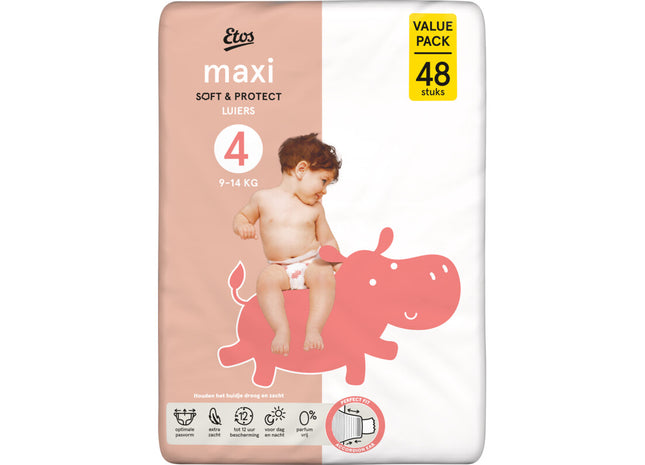 Etos Maxi soft & protect luiers maat 4